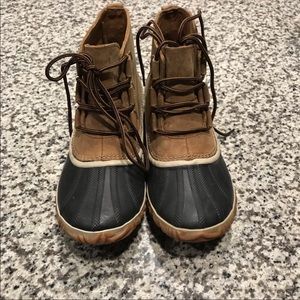 women's out n about leather rain snow boot